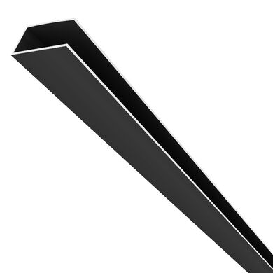 Perfil Cubrezocalo Cielo 10MM Negro 6M