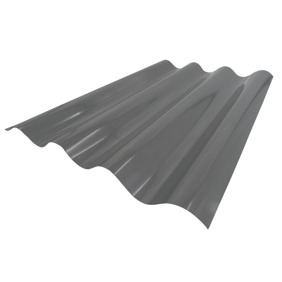 Policarbonato Polionda No Traslucido 0,7mm Gris Reflectivo Mate 0,81x2,5m image number null