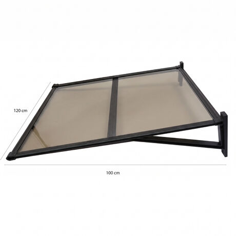 Alero Ultra Policarbonato Compacto Recto Bronce 1,0x1,2mts image number null