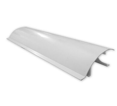 Quiebravista PVC 80mm Curvo Blanco 6mts