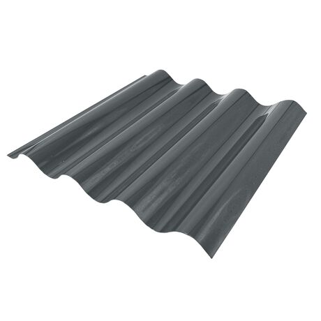 Policarbonato Acanalado No Traslucido 0,7mm Gris Reflectivo 0,81x2m image number null