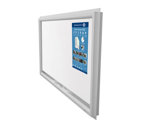 Ventana PVC Vidrio Simple Fija Advance 120x70cm Blanco image number null