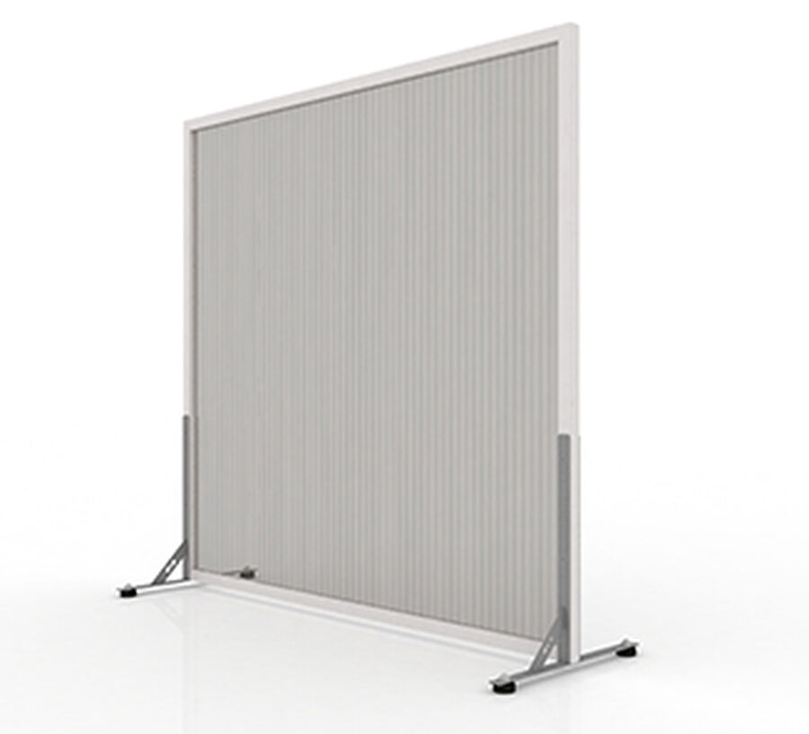 Biombo Premium 2,1x2,0mts Con Topes y Marco Gris image number null
