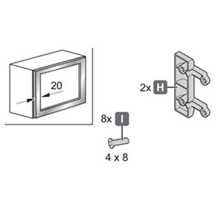 Accesorio Adaptador Sistema Freelift Fold 20x20mm image number null