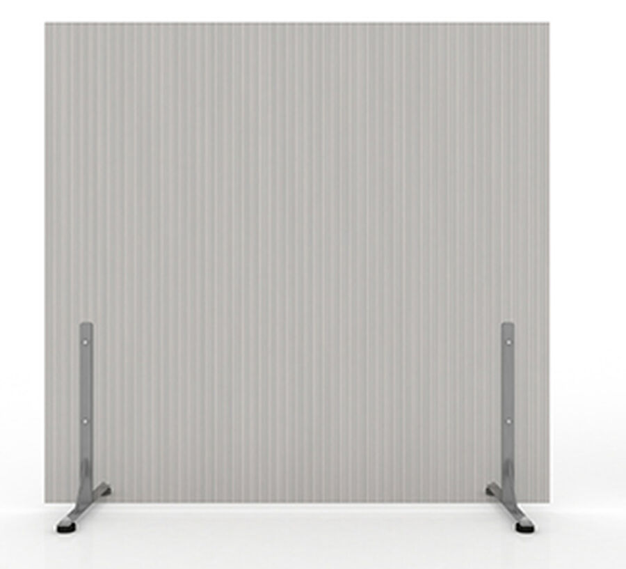 Biombo Premium 2,1x2,0mts Con Topes Gris image number null