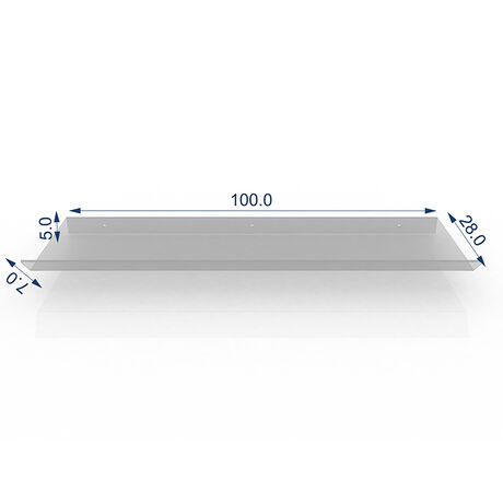 Deflector Viento De Aire Acondicionado 28cm x 1Mt image number null