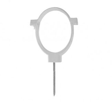 Clip Abrazadera para Tubo Bajada 80mm Blanco