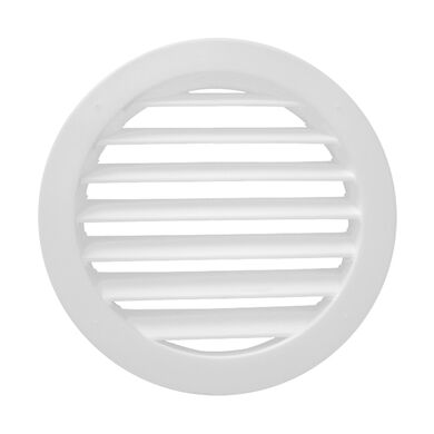 Celosía Siding PVC Circular 18" Frontón Exterior Blanco