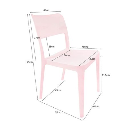 Silla Minimal Rosa image number null