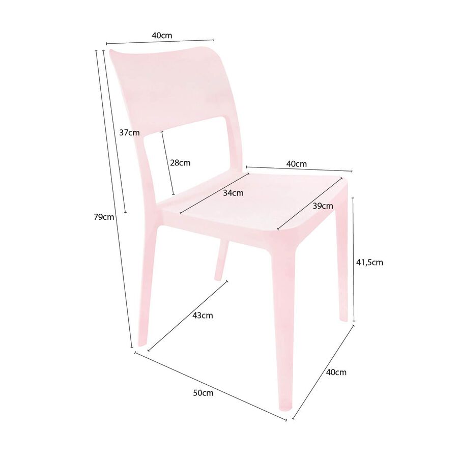 Silla Minimal Rosa image number null