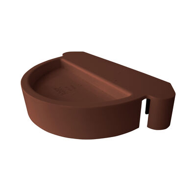 Tapa Universal Canaleta Agua Lluvia 110mm Café