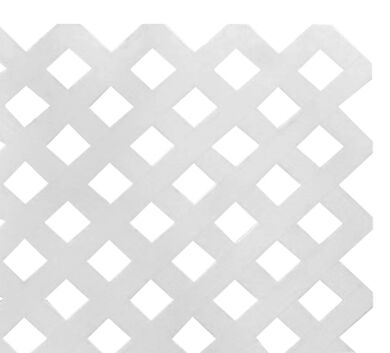 Enrejado Treillage 1,2x2,4mts Rombo 3,2cms Blanco
