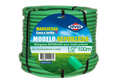 Manguera de Riego 1/2" Reforzada Verde Claro 100mts