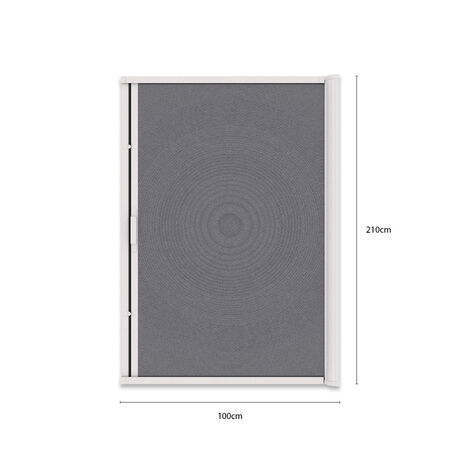 Mosquitero para Puerta Corredera 100x210cms Kit Ajustable Blanco image number null