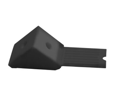 Escuadra Triangular 5x10cm Negro 100 un