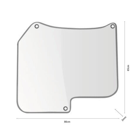 Escudo Asiento Bus 80x85cm 1mm Transparente 5 un image number null