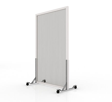 Biombo Premium 1,05x2,0mts Con Ruedas y Marco Gris image number null