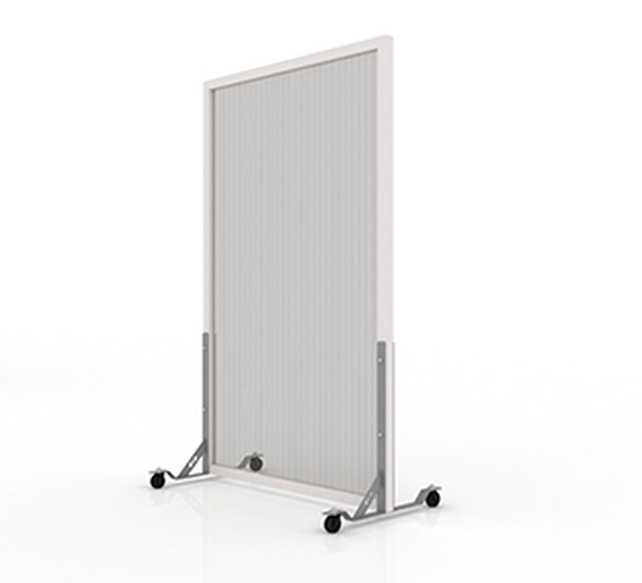 Biombo Premium 1,05x2,0mts Con Ruedas y Marco Gris image number null