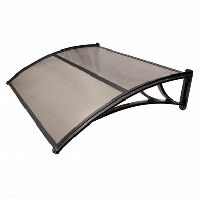 Alero Ultra Policarbonato Curvo Bronce 0,7x1,2mts