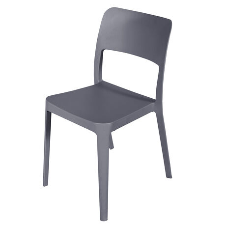 Silla Minimal Gris Antracita image number null