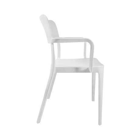 Silla Minimal con Apoya Brazos Gris image number null