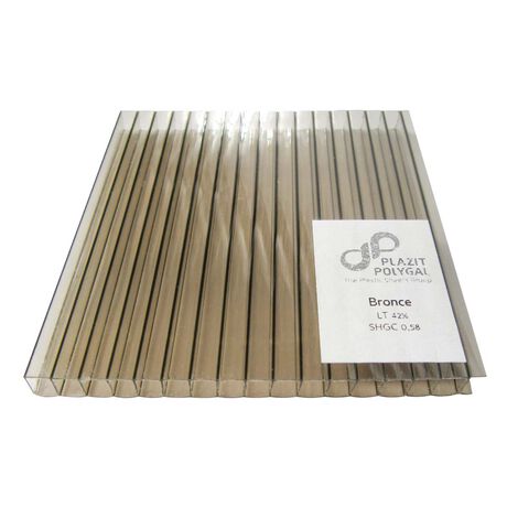 Policarbonato Alveolar 1,05x2,9x4mm Bronce image number null