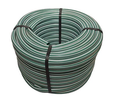 Manguera de Riego 3/4" Estriada Verde con Blanco 20mts