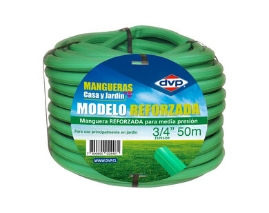 Manguera de Riego 3/4" Reforzada Verde Claro 50mts