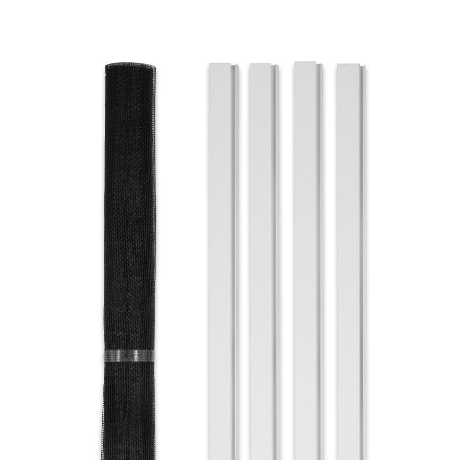 Mosquitero para Puerta Abatible 100x240cms Kit Ajustable Blanco image number null