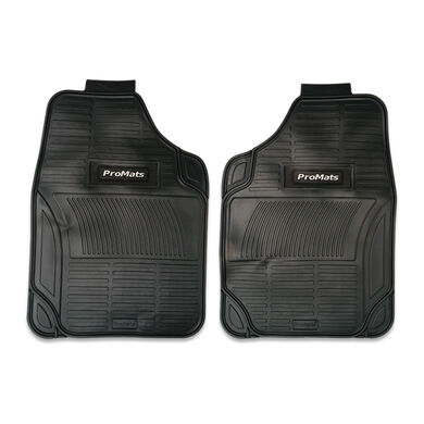 Piso De Goma Para Auto 2 Piezas Ecomats Pro Negro