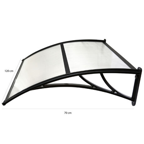Alero Ultra Policarbonato Curvo Transparente 0,7x1,2mts image number null