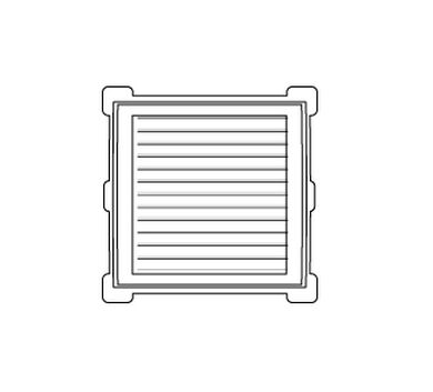 Celosía Siding PVC Cuadrada 12' Muro Exterior Blanco