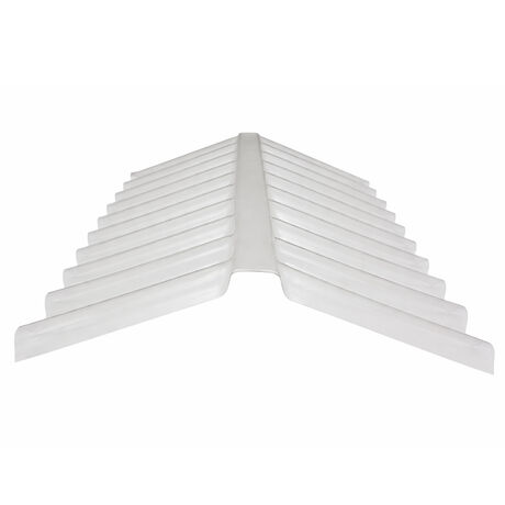 Cumbrera Policarbonato Ondulado 24x24x81cm Transparente 7mm image number null