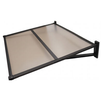 Alero Ultra Policarbonato Compacto Recto Bronce 1,0x1,2mts