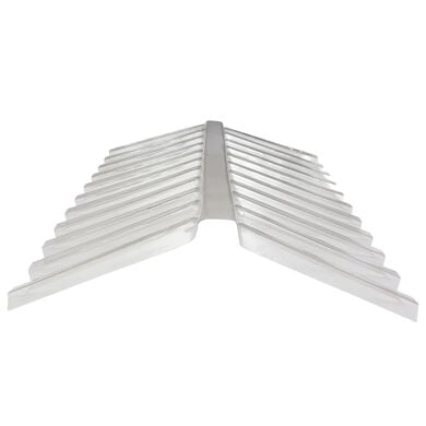 Cumbrera Policarbonato Greca 24x24x81cm Transparente 7mm