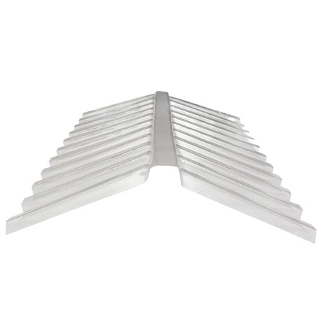 Cumbrera Policarbonato Greca 24x24x81cm Transparente 7mm image number null