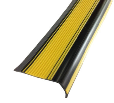 Nariz de Grada Escalera 50x25mm Negro/Amarillo 3mts