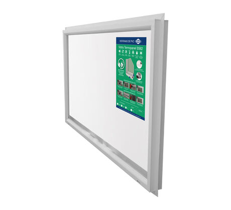 Ventana PVC Termopanel Fija Advance 120x70cm Blanco image number null