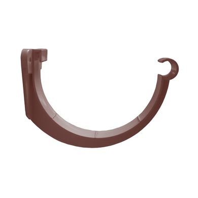 Soporte Canaleta Agua Lluvia 110mm Cafe