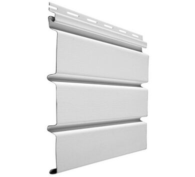 Panel Alero Solido Siding PVC Blanco 0,3x3,66mts
