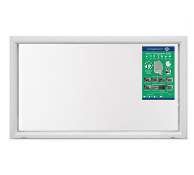 Ventana PVC Termopanel Fija Advance 120x70cm Blanco