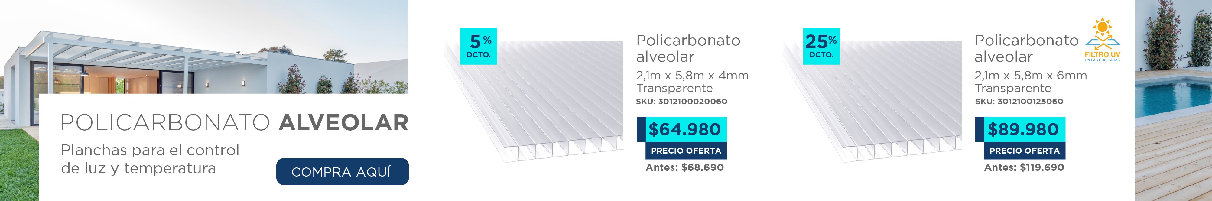 Policarbonato Alveolar