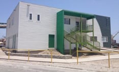 Revestimiento Siding DVP en Oficinas Operaciones Tocopilla Proyecto Arquitectura