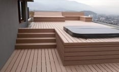 Piso Deck Timbertech DVP Proyecto en Terraza con Jacuzzi