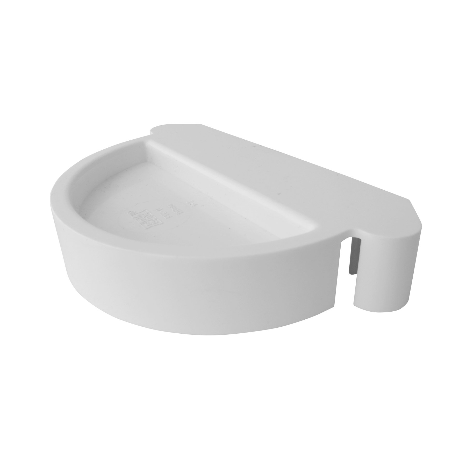 Tapa Universal Canaleta Agua Lluvia 110mm Blanco