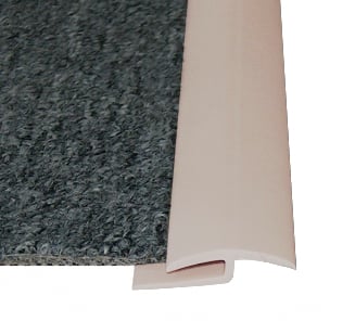Cubrejunta Alfombra Tipo J 35x2mm Beige 50mts