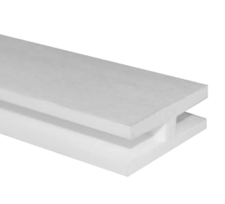 Perfil H Conector Treillage Blanco 2,4mts