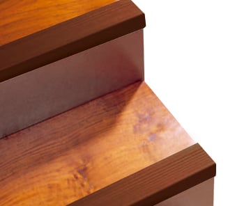 Nariz de Grada Escalera 68x40mm Café 3mts
