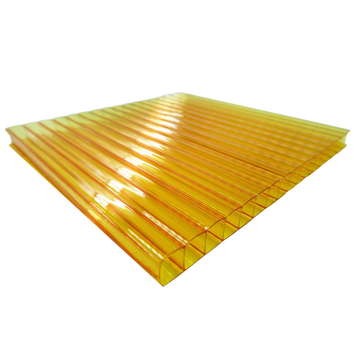 Policarbonato Alveolar 2,1x11,6x10mm Amarillo