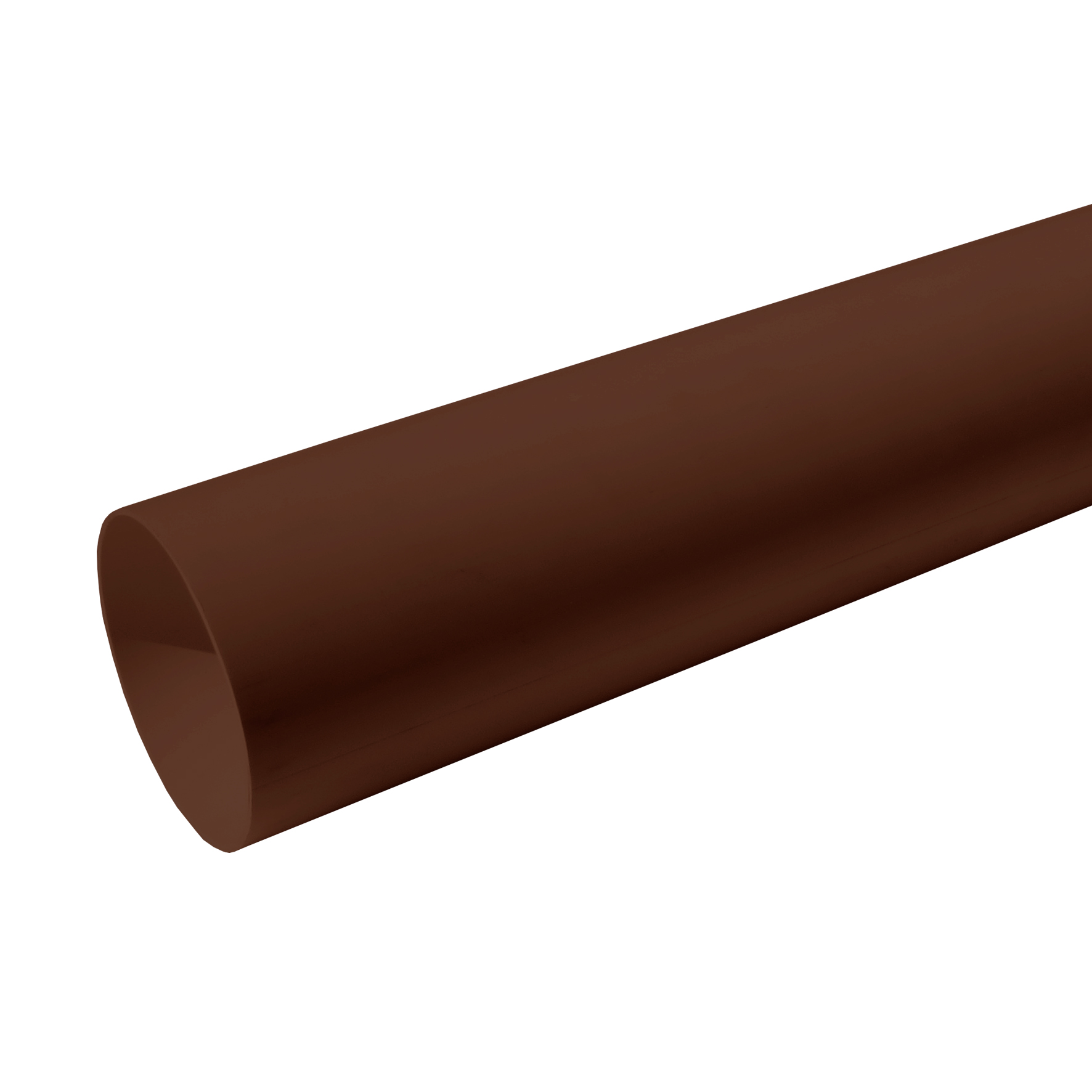 Tubo Bajada para Canaleta Agua Lluvia 80mm Café 4mts